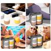 1/4Pcs Toiletry Travel Container Silicone Refillable Cream Jar Travel Container With Transparent Bag Leak Proof Travel Accessory