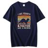 I Like Ferret And Like 3 People Animal Lovers Graphic T Shirts Gift T Shirts Summer Cotton Short Sleeve Tshirt Unisexs Clothes