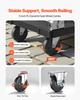 Foldable Push Cart Dolly, 299.37 kg Capacity, Folding Platform Truck with Swivel Wheels, Moving Platform Hand Truck Flatbed Cart, Space Saving Push