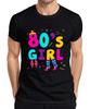 80's GIRL 80er Jahre Retro Neon 80s Memphis Beinwärmer Ohrringe Herren T-Shirt
