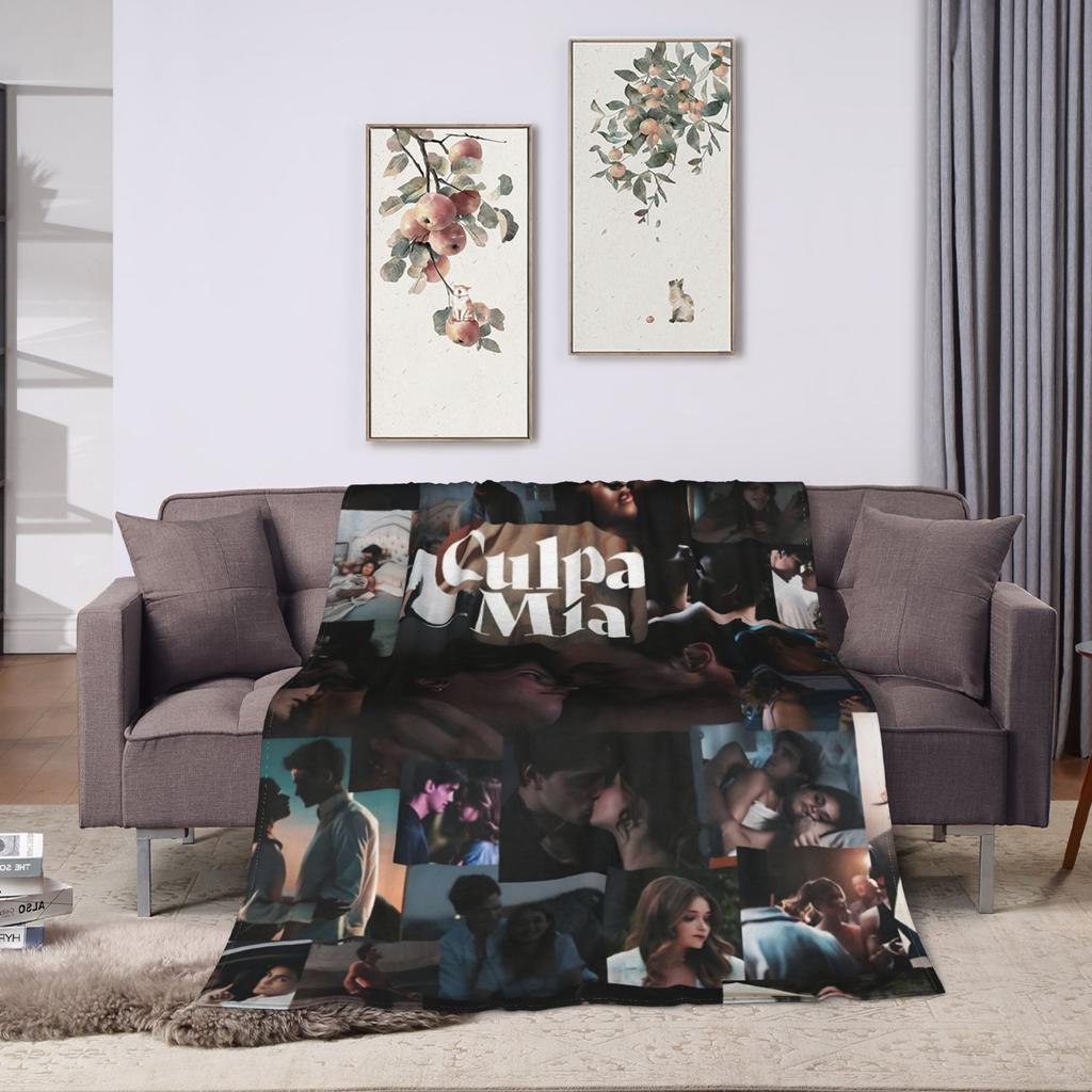 Film Culpa Mia Blanket Warm Funny Plush Throw Blanket For Home Decor Camping Flannel Bedspread Bed Cover