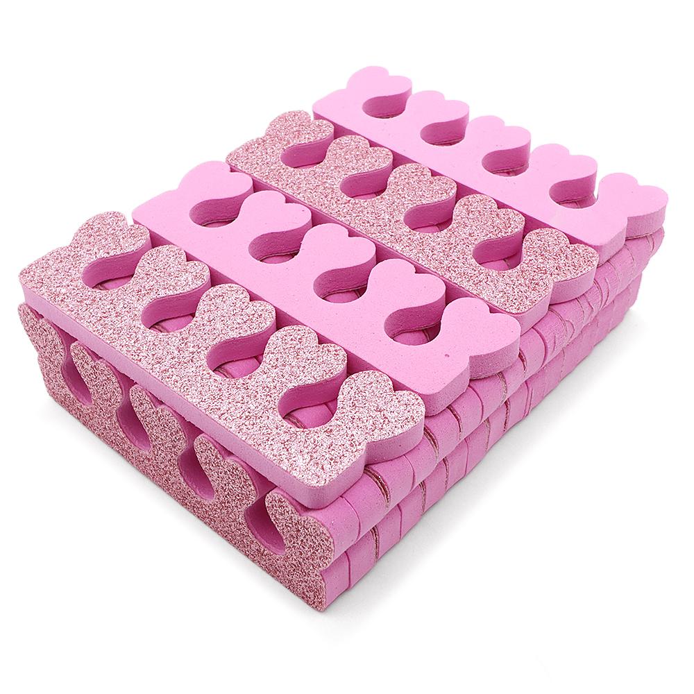 100 PCS/LOT Professional Nail Art Toes Separators Fingers Foots Divider Sponge Soft Gel UV Beauty Tools Polish Manicure Pedicure