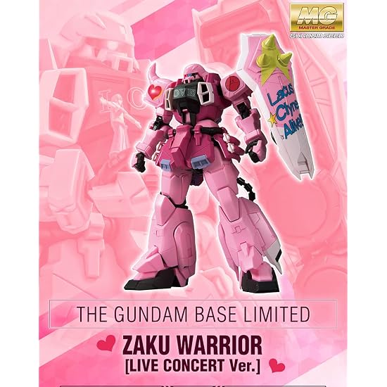 BANDAI SPIRITS MG 1/100 Gundam Base Limited ZAKU WARRIOR (LIVE CONCERT Ver.) Pink