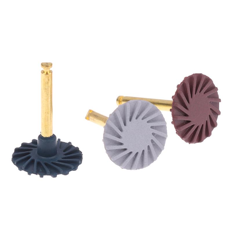 1/6Pcs Dental Rubber Polisher Composite Resin Bending Machine Polishing Head Spiral Flex Brush Burs Dentistry Polishing Tools