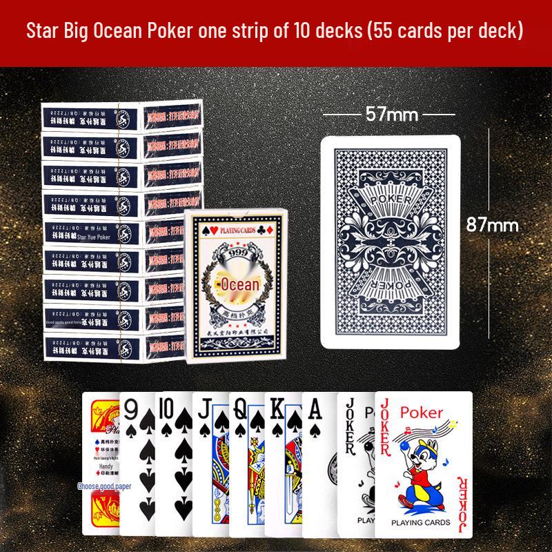 Genuine Fishing Poker Cards: 10 Decks for Home Entertainment, Card Room Games, Guandan, Dou Dizhu.