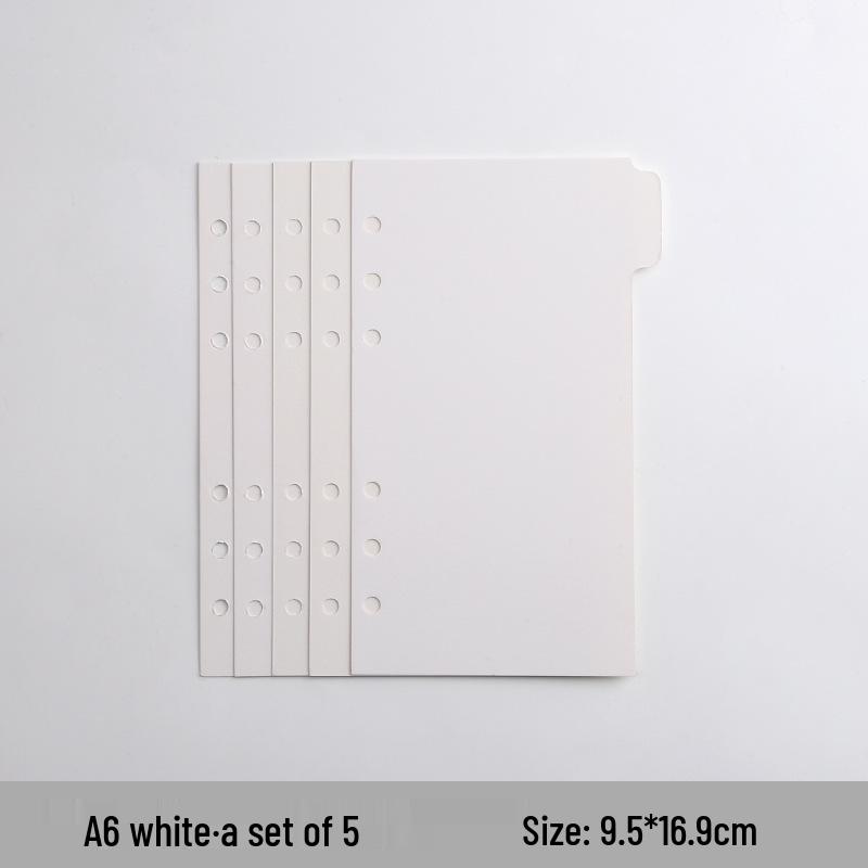 Colorful A4/B5 Loose-leaf Divider Pages for Notebooks, Universal & Customizable Index Pages
