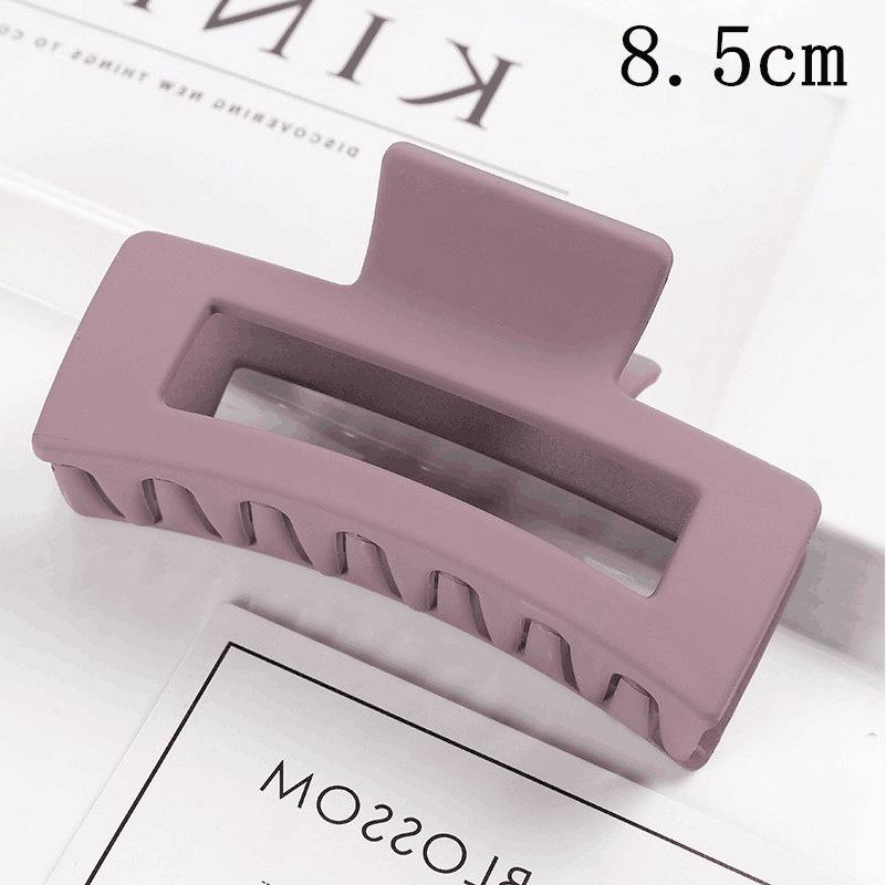 Matná obdélníková spona do vlasů v korejském stylu, 10,5 cm, pro drdoly a culíky