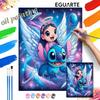 DIY Oil Painting Kits Stitch Angel Galaxy Hand Painting Home Decor Craft Gift Ideas Canvas Wall Art For Bedroom Living Room Deco