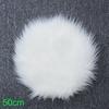 Cozy Round Rug Soft Furry Mat for Home Decoration Sofas Chairs Desks and Beds
