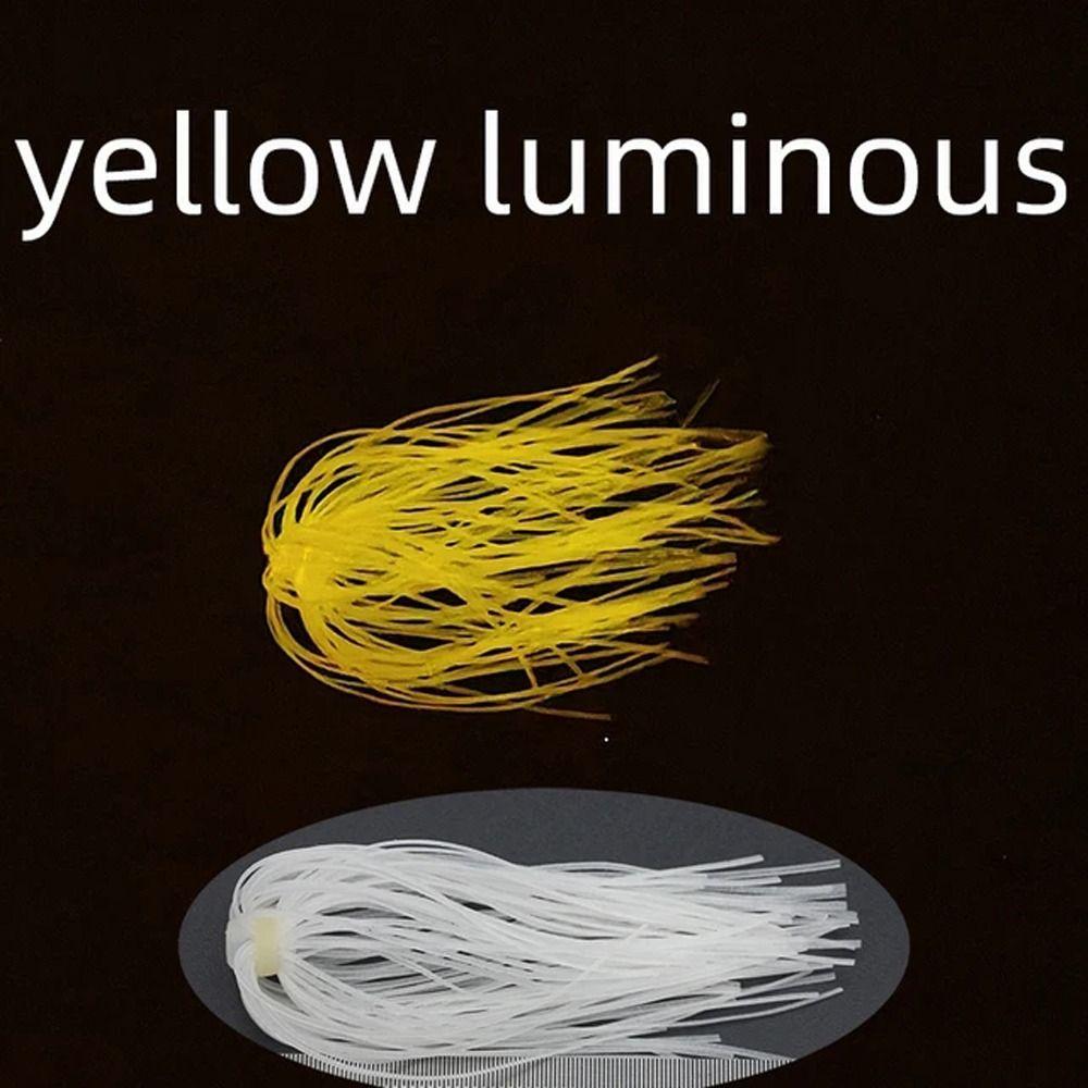 Luminous Lure Silicone Skirts 88 Strands Silicone Jig Skirts Fishing Umbrella Skirts  Buzzbaits