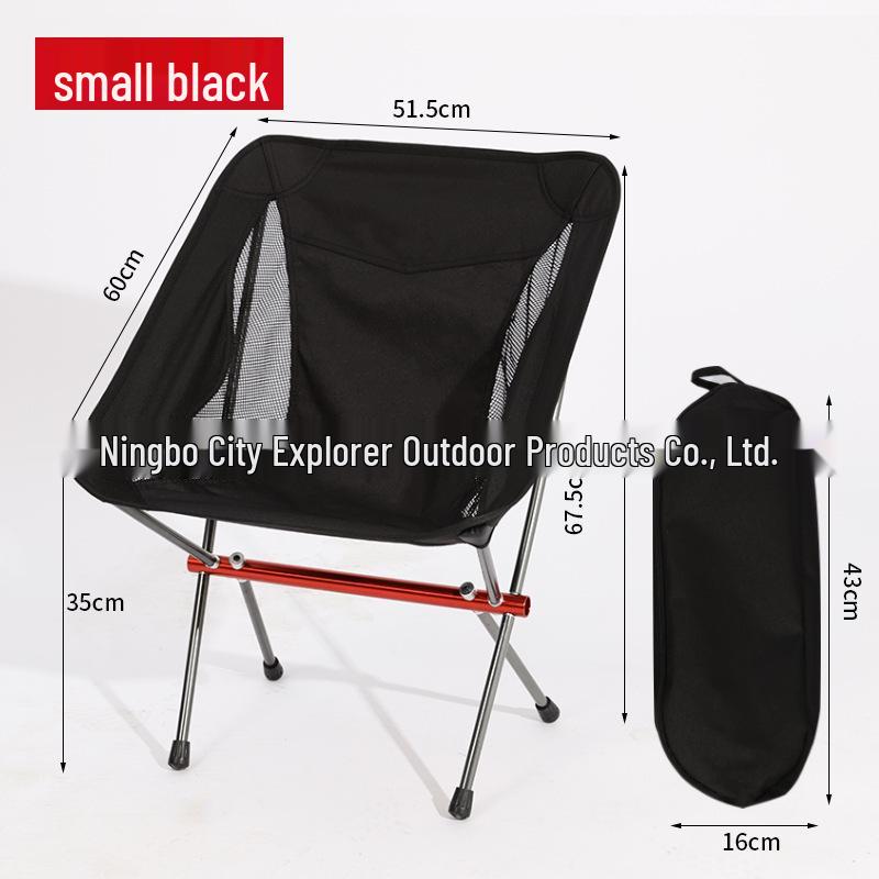 Ultra-light Portable Aluminum Folding Chair for Outdoor Beach & Fishing with Backrest