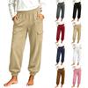 Women's High Waist Casual Joggers with Pockets Color Athletic Pants