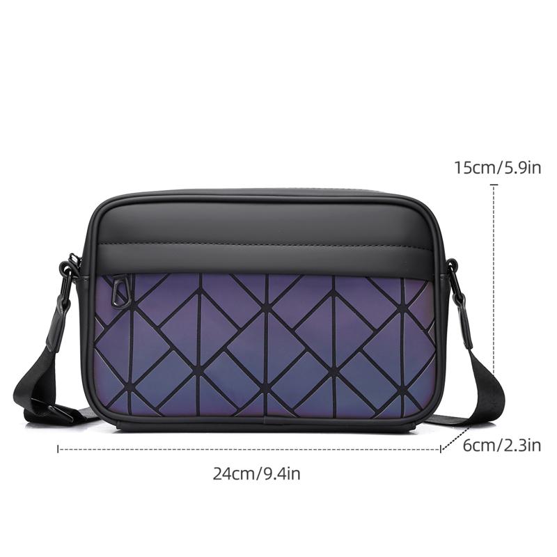 Fashion Pattern Men Shoulder Bag High Quality PU Leather Crossbody Bags For Men Stylish Elegant Men Shoulder Bag Phone Bag Bolsa
