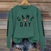 Women's Fashionable And Casual Long Sleeved Printed Round Neck Sportswear Pullover Sweatshirt Top