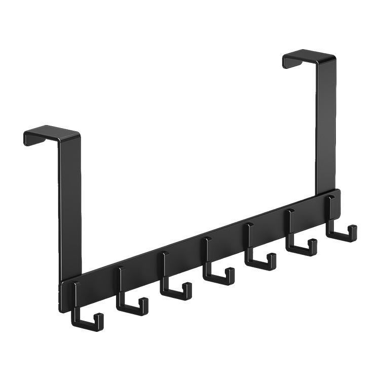 Door Hanger with 7 Hooks Saves Space Without Drilling. Aluminum Door Back Hanging Hanger Is Easy To Install and Durable