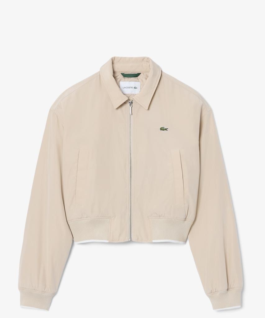 LACOSTE Women'S Collared Short Zip-Up Jumper Bf5917-56N S69