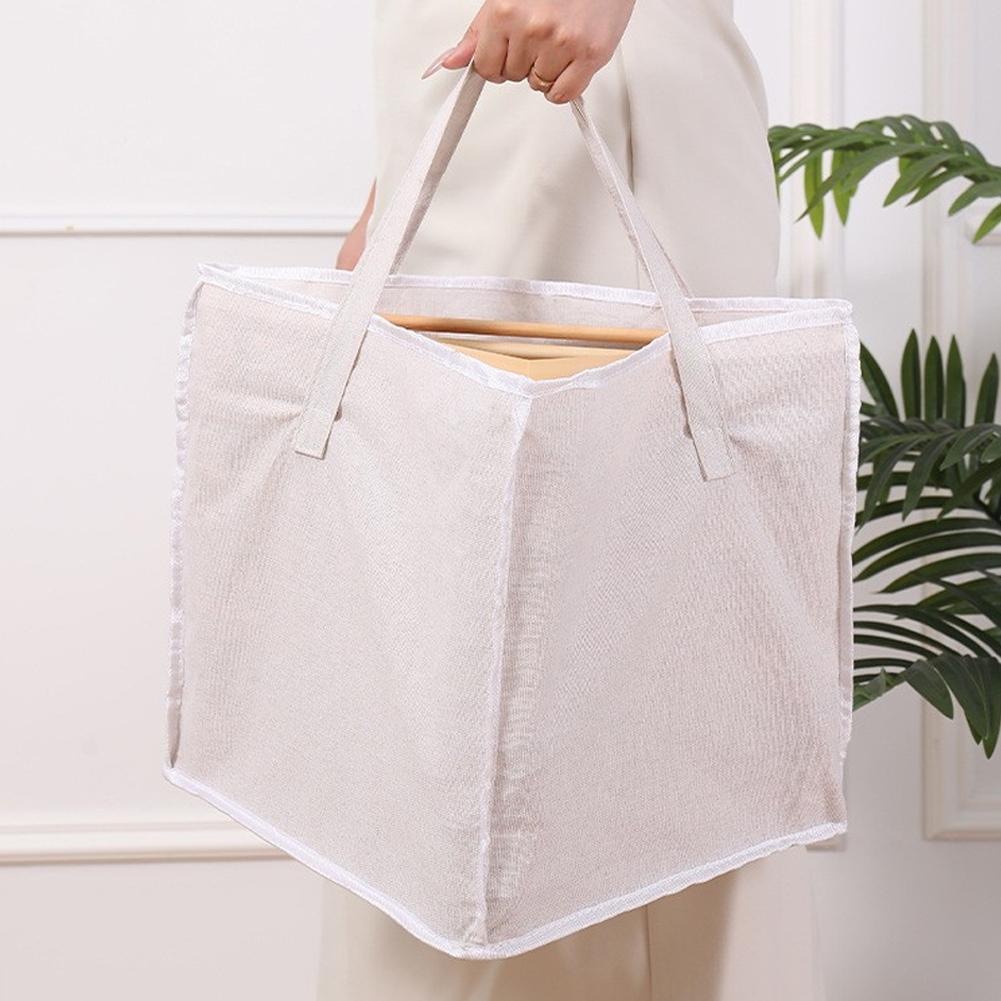 Dreieck Stoff Hänger Aufbewahrungstasche Mit Griff Faltbar Kleiderschrank Organizer Für Hängende Kleidung Organizer Tasche D2N5