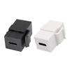 Keystone Insert USB 3.1 Type C Extension Connector Support Charging Data Synchronization for Wall Plate Outlet Panel