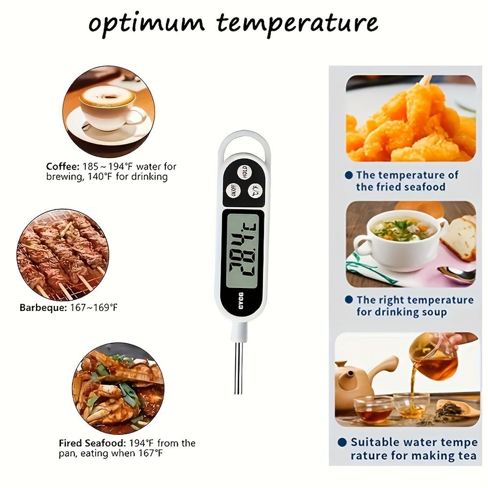 Food Thermometer TP300 Digital Kitchen Water Oil Thermometer LCD Display Temperature Probe for Cooking Grilling BBQ Candy Milk