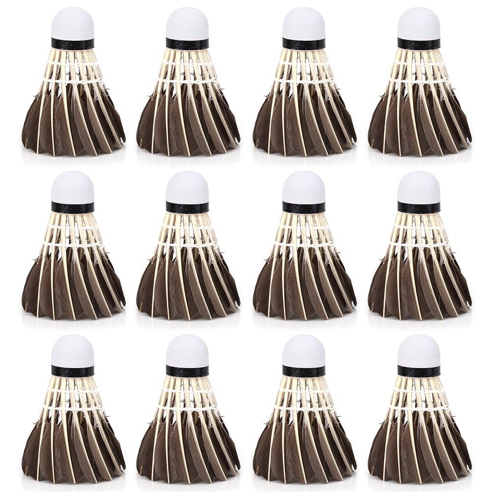 12Pcs Lot Durable Badminton Balls Shuttlecocks Outdoor Sports Training Accessory