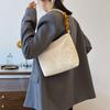 Chic Beaded Handheld Bag For Women 2024 Trendy Wooden Tote In Soft Colors