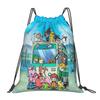 Custom D-Digimons Drawstring Bags for Shopping Yoga Backpacks Men Women Cartoon Sports Gym Sackpack