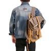 Xintang Men's American Retro Ripped Patchwork Denim Jacket - Loose Fit, Long Sleeve