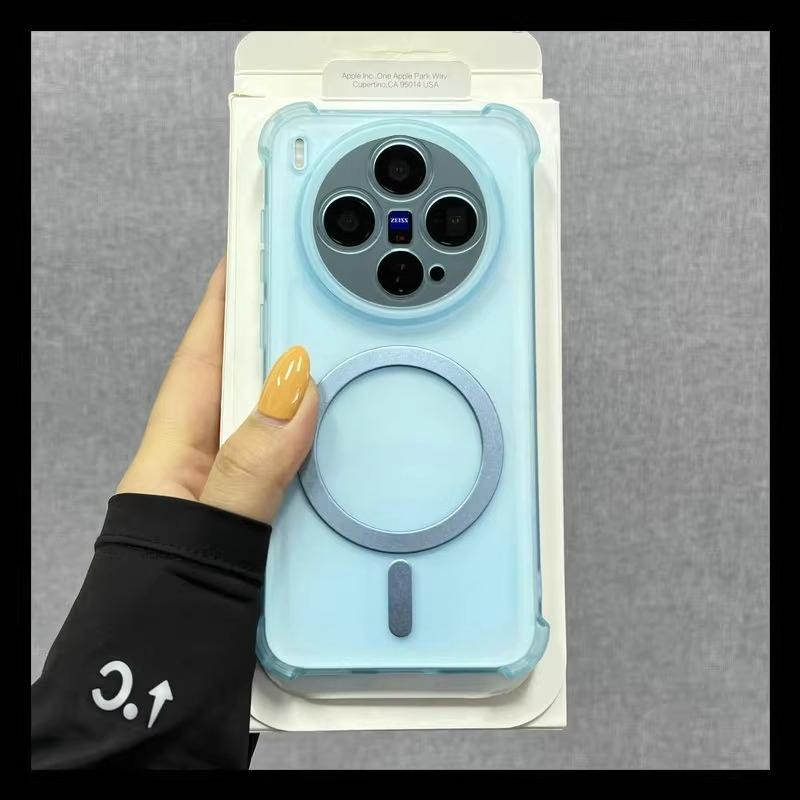 For Magsafe Magnetic Shockproof Case For VIVO X300 Pro Wireless Charge Clear Soft Silicone Cover For VIVO X300 X200 Pro Bumper