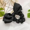 Romantic Silk Ribbon Scrunchie (Black)