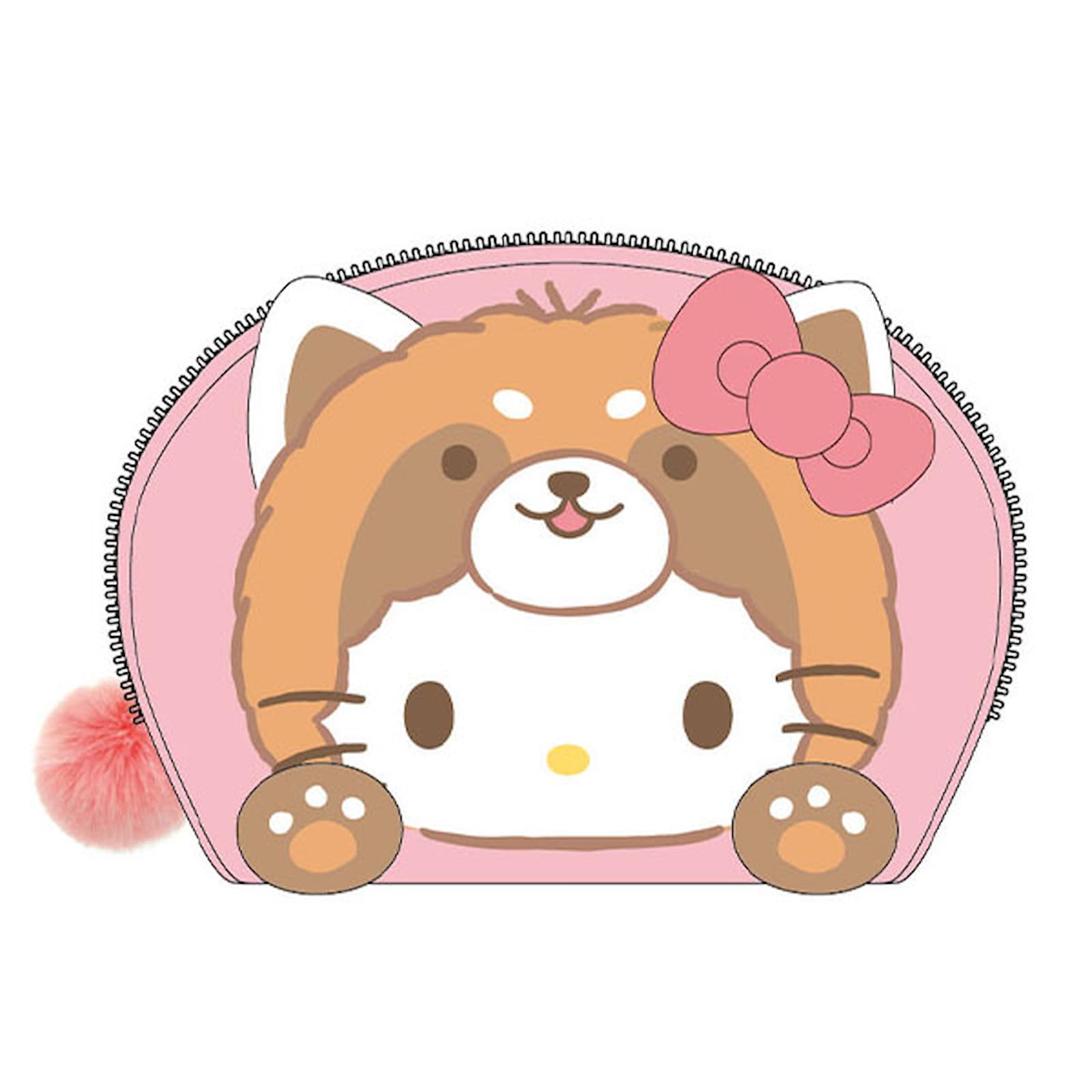 K Company Sanrio Characters Oval Pouch Hello Kitty (Banzai Series) (Red Panda) SAB-OP-KT