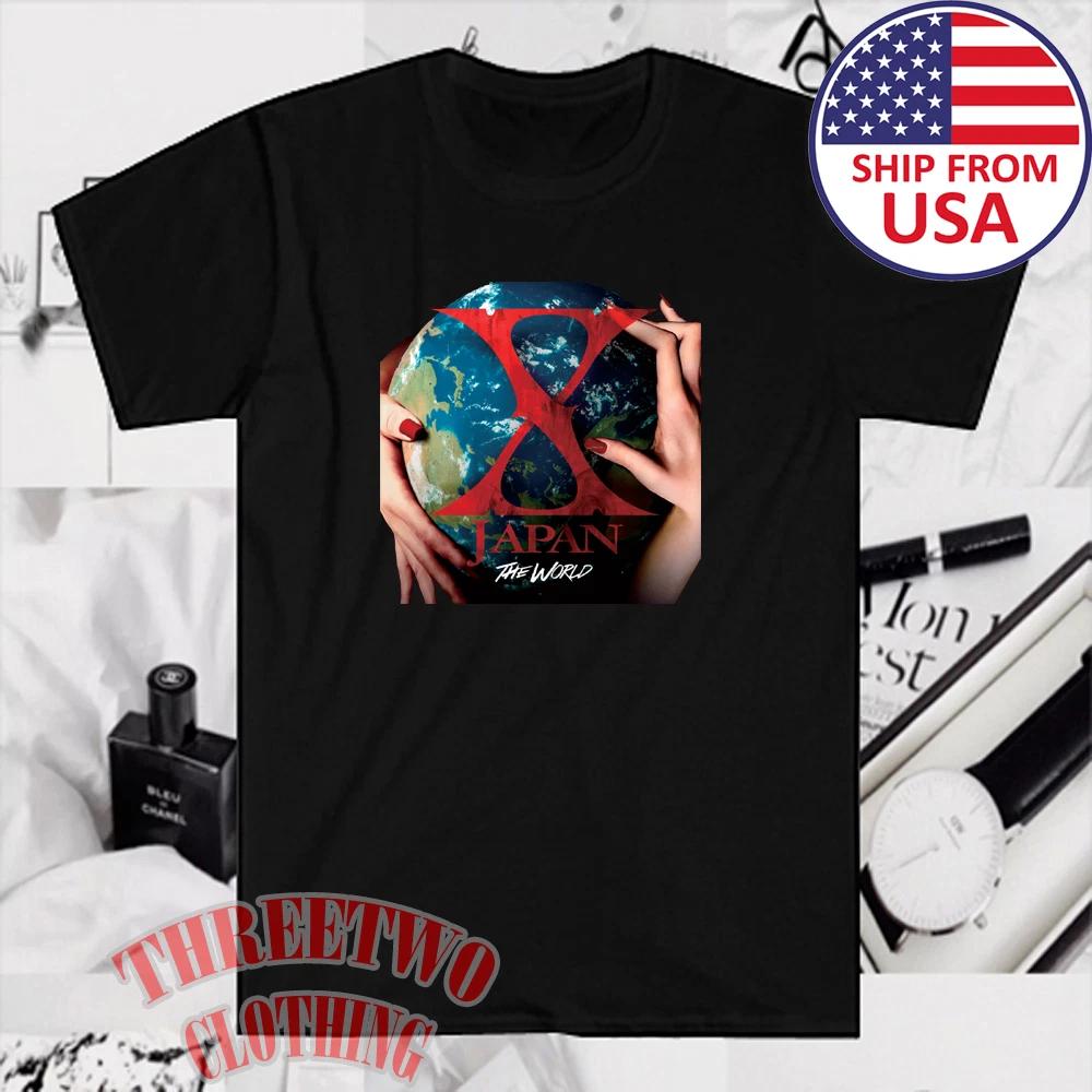 X Japan The World Japanese Men s Black Size S to 5XL XXXXL