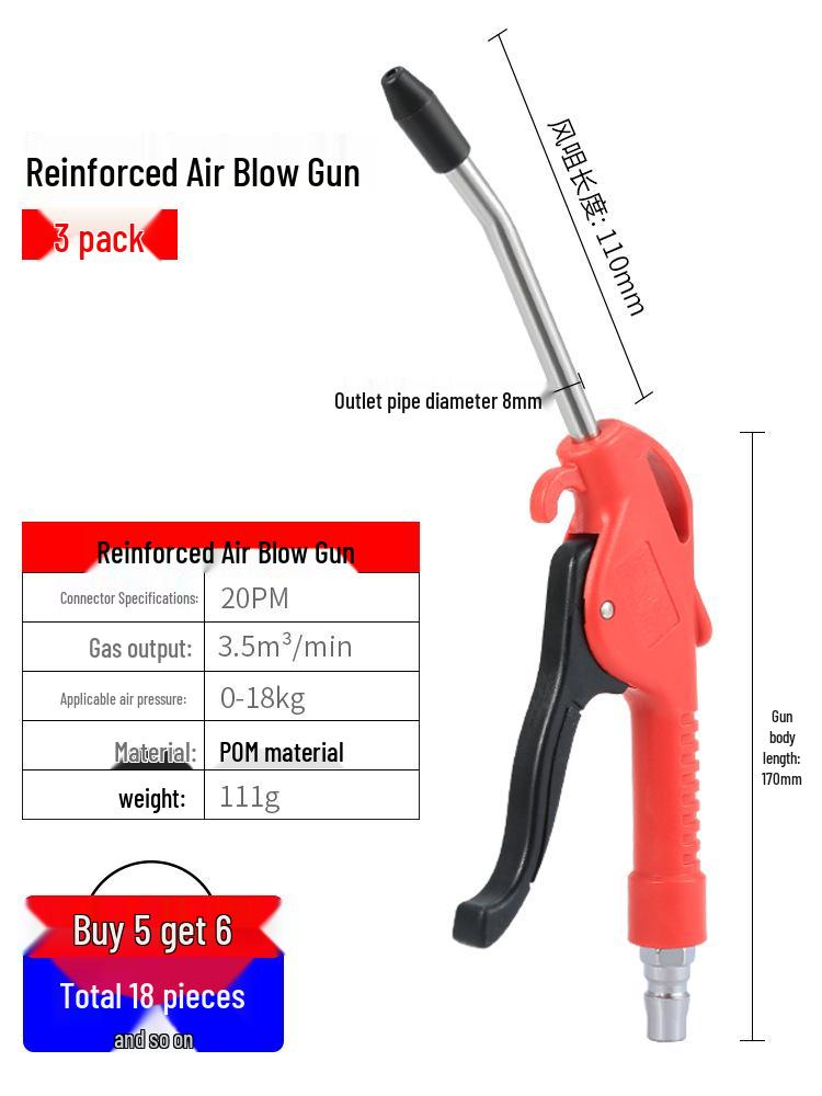 High-Pressure Air Blow Gun for Dust Removal