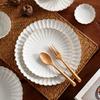 White Ceramic Tableware Fruit Salad Dessert Plate Soup Bowl Kitchen Dish Tableware Dishes and Plates Sets Dishes Plate