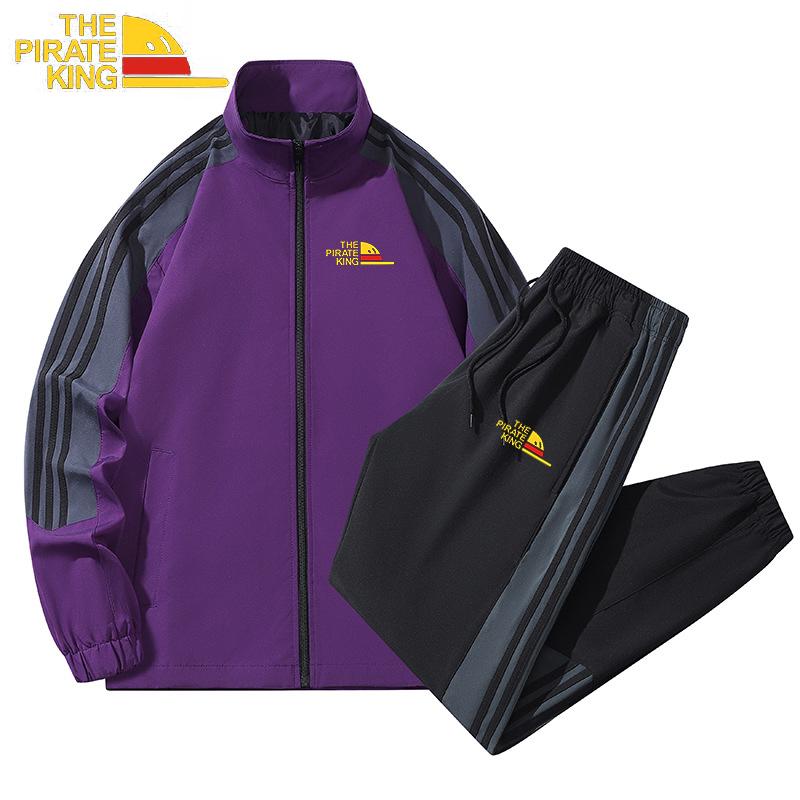 

Men s Spring and Autumn Casual Tracksuit Pants and Jackets Set Male Jacket+Pants Two-piece Set 2XL