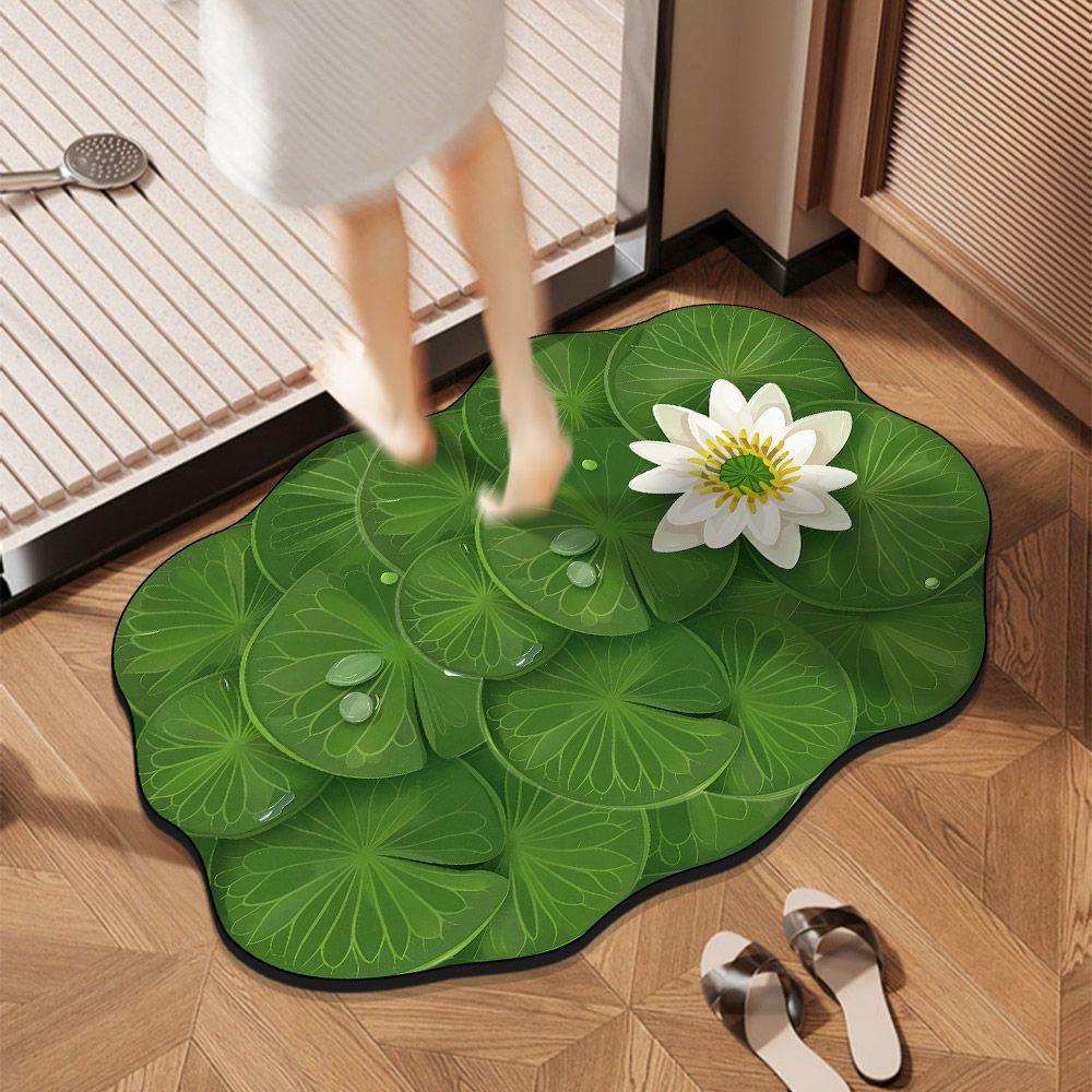 Bathroom Door Absorbent Mat Quick Drying Mat Dirt Resistant and Non Slip Bathroom Mat