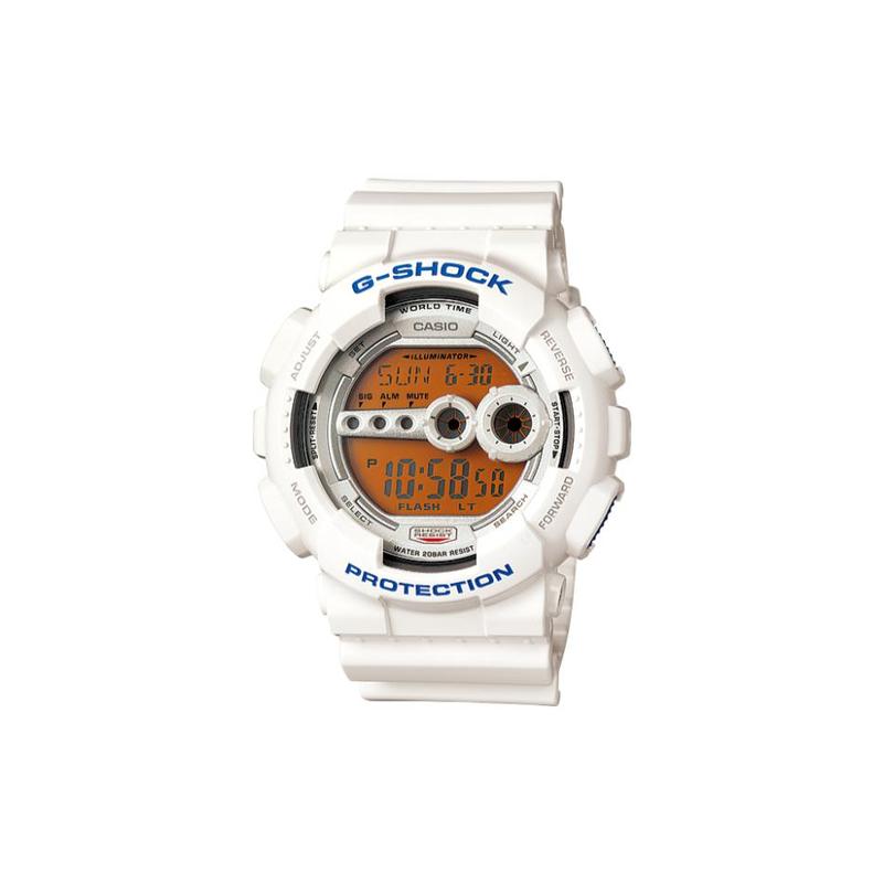 

Casio CASIOG-SHOCK electronic movement 200m waterproof men s watch quartz movement resin strap Japanese and Korean watch men s watch orange GD-100SC-7 оранжевый
