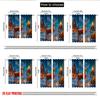2pcs 2D flat printing Popular Christmas curtains Christmas Reindeer Gifts Sleigh Digital Printed Polyester Drapes Party &