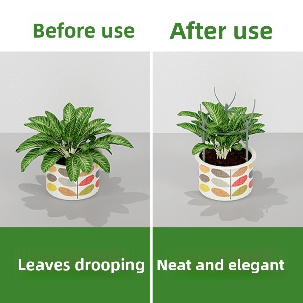 3/5PCS New Stackable Plant Support Frame Detachable Weather-resistant Plant Cage Twig Trellis Plant Growth Stakes Indoor Plants