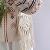New Casual Handmade Crochet Braid Fringed Bag Women Tassel Knitted Handbag Female Beach Bohemian Shoulder Messenger Bag