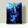 Anime S-Scissor Seven Throw Lightweight 240g Flannel Blanket Soft Skin-friendly for Summer Cooling