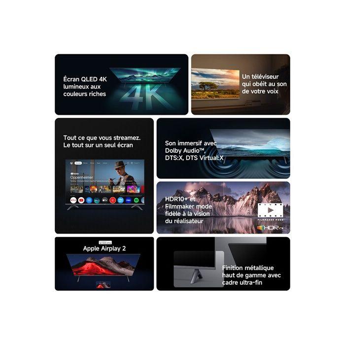 Xiaomi TV A Pro 43, 101 Cm (43 Inches), 4K UHD QLED, Smart TV, Google TV, Voice Control, HDR10, Game Boost Mode 120Hz, 2GB+8GB