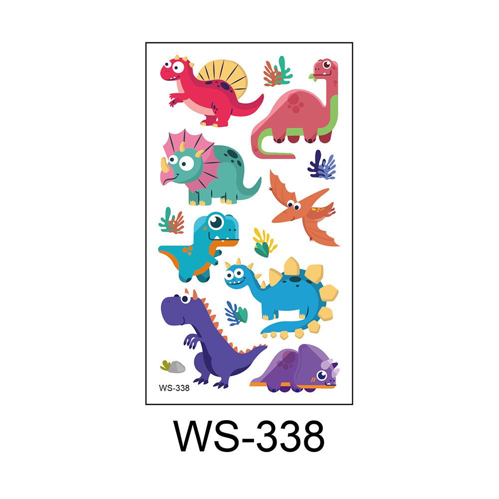 2025 Dinosaur Cartoon Tattoo Stickers for Kids - Waterproof & Sweatproof