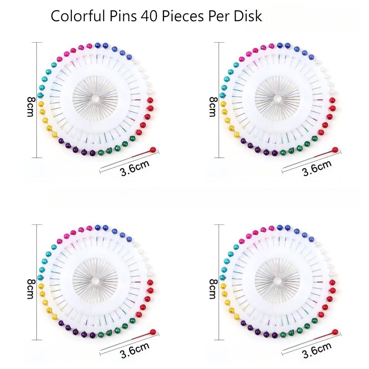 

BEPAN Colorful Pearl Pins Dressmaking Positioning Pins Large Sewing Fixing Pins Pin Cushion Tools DIY Clothing Sewing Supplies