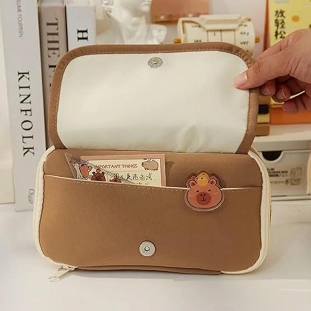 Capybara Backpack for Girls Boys Students Cute Kawaii Laptop Backpack Adjustable Strap Large Capacity Bookbag for School Travel