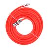 5*8mm High Pressure Flexible Air Compressor Hose with Male Female Quick Connector 15M Red