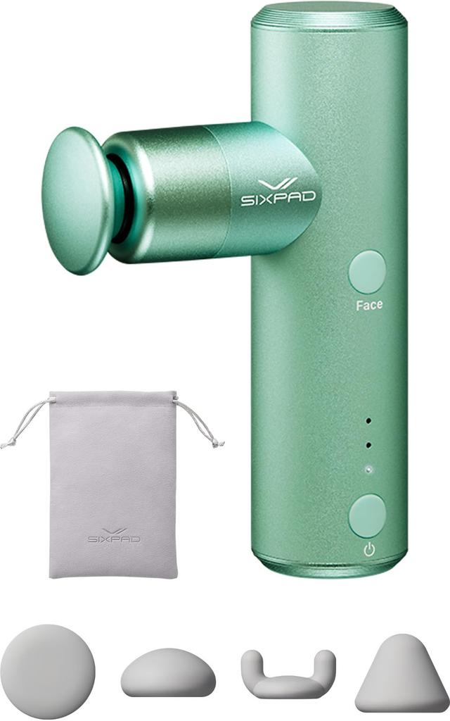 Store SIXPAD Power Gun Pocket Limited Edition Myofascial Release Handheld Mini [Official Exclusive] (Green) Set Gun, Massager, Lightweight,