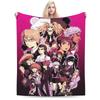 Anime Danganronpa Kawaii Blanket  Soft Novelty Plush Throw Blanket For Child Couch Chair Sofa Bed Flannel Bedspread Bed Cover