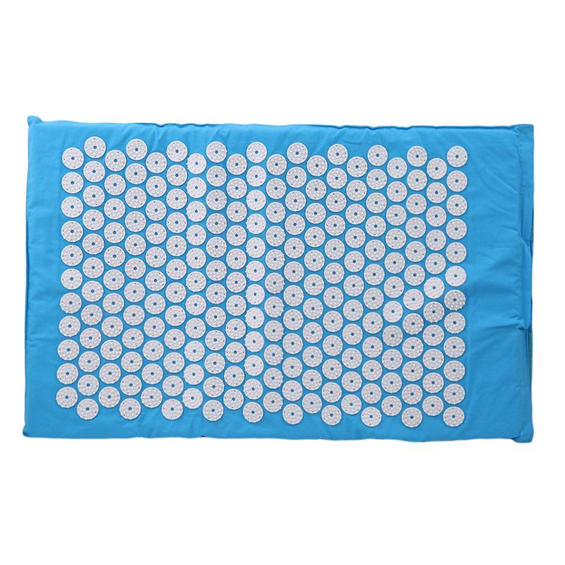 Acupuncture Massager Yoga Mat Pillow Massage Pain Relief Stress Back Pain Spike Acupuncture Mat and Pillow Set with Bag