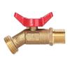 3/4inch GHT Outlet x NPT Inlet Brass Faucet Ball Valves High Flows Water Spigot Garden Hose Adapter Water Pipe Fitting