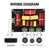 3 Way Audio Speaker Frequency Divider 200W HiFi Crossover 1 Treble 2 Midrange Speaker Frequency Divider Home Loudspeaker Filter